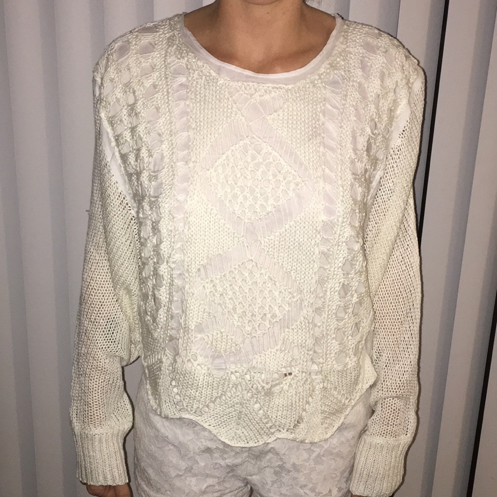 Cream sweater